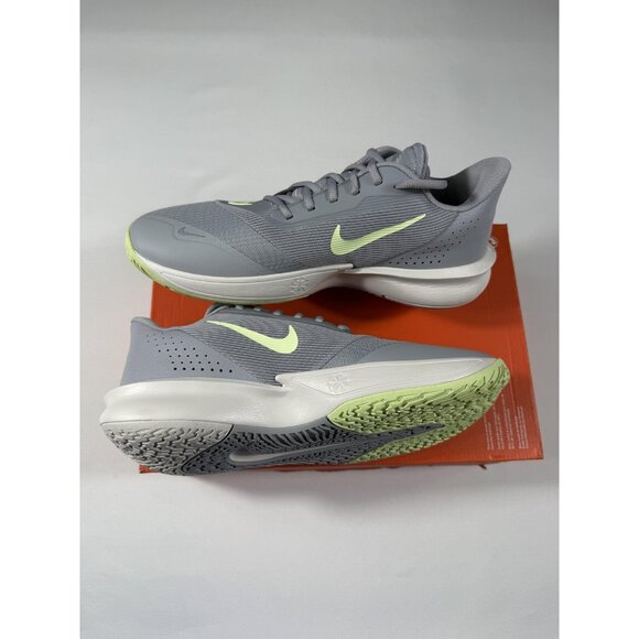 New Nike Precision 7 Basketball Shoes Mens Size 10.5 Grey Barely Volt HJ9153-002 - Picture 4 of 10
